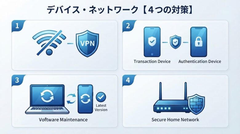 スマートフォンとWi-Fiのセキュリティ対策をイメージした画像
